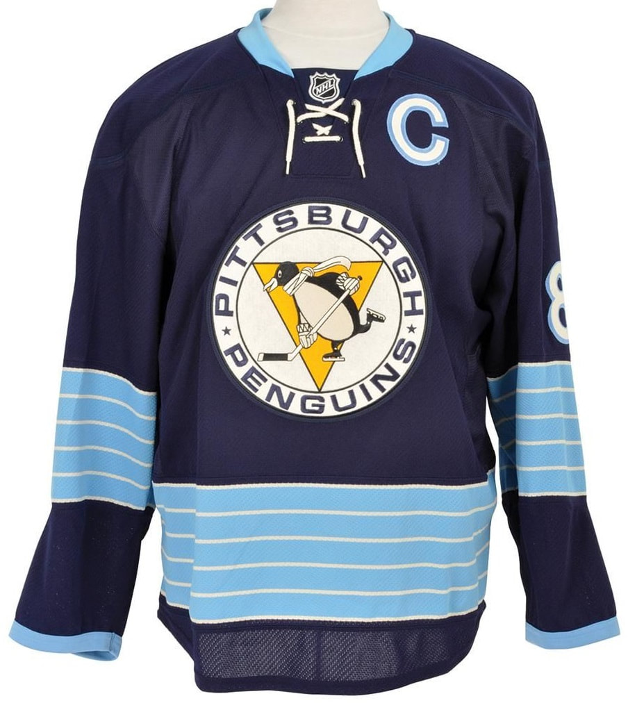 Sidney Crosby Pittsburgh Penguins Penguins Jersey light blue – Classic  Authentics