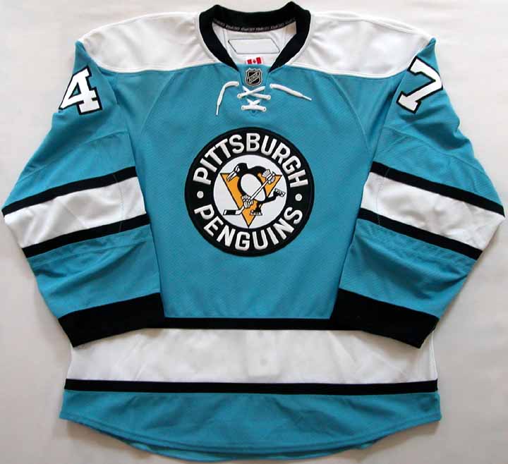 Wheeling Nailers ECHL game used worn alternate jersey MeiGray Avalanche  Penguins