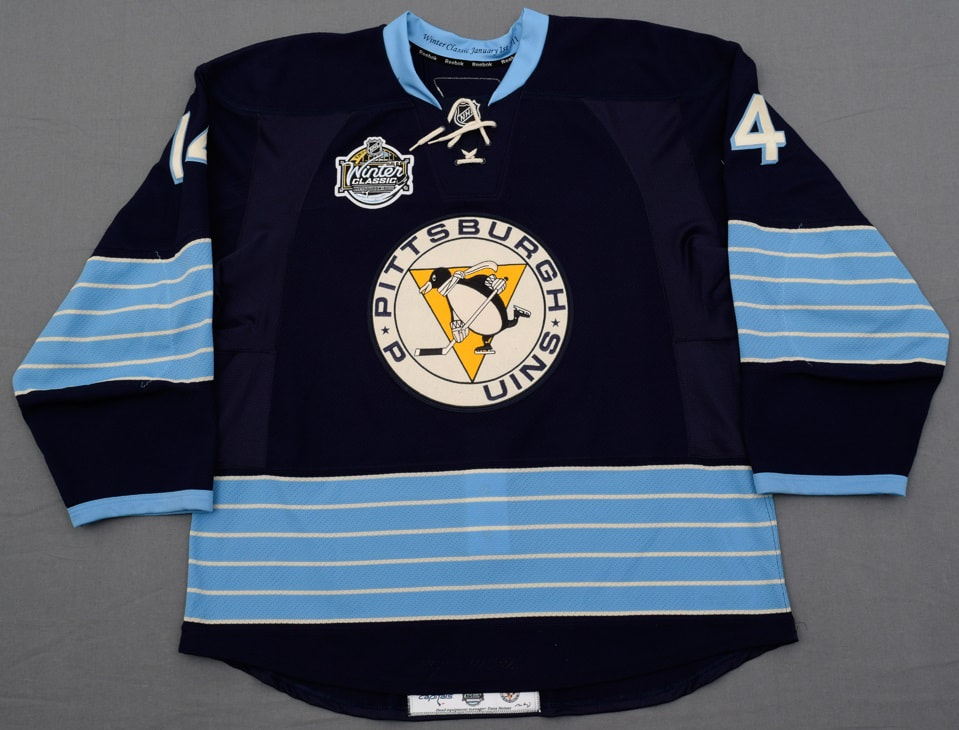 Used Pittsburgh Penguins Kris Letang Reebok Jersey
