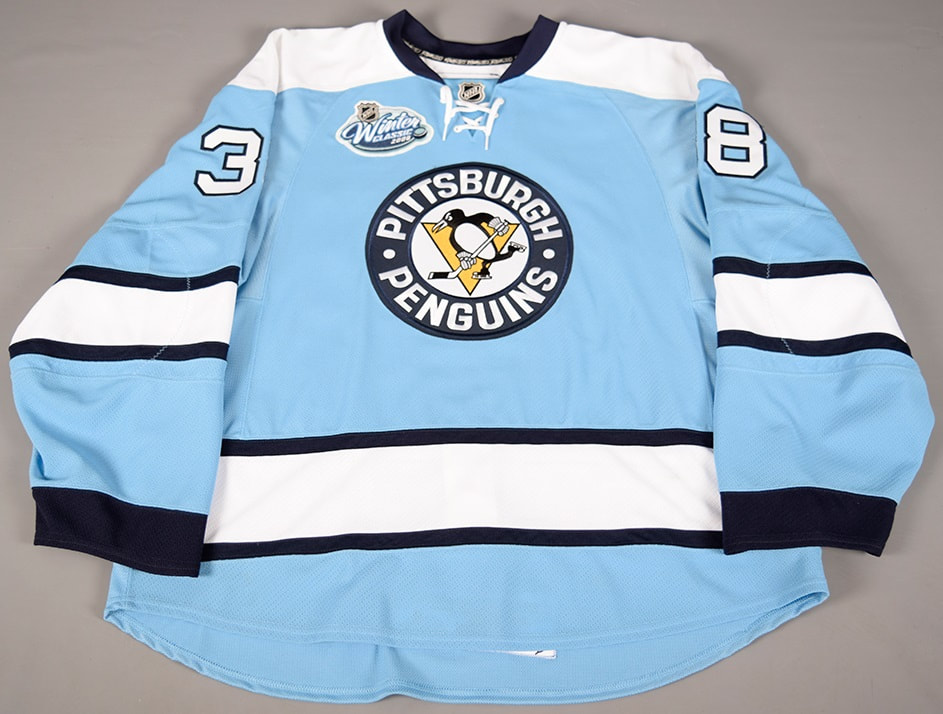 2008 Pittsburgh Penguins NHL Winter Classic 1st Period Game Worn Jerseys 