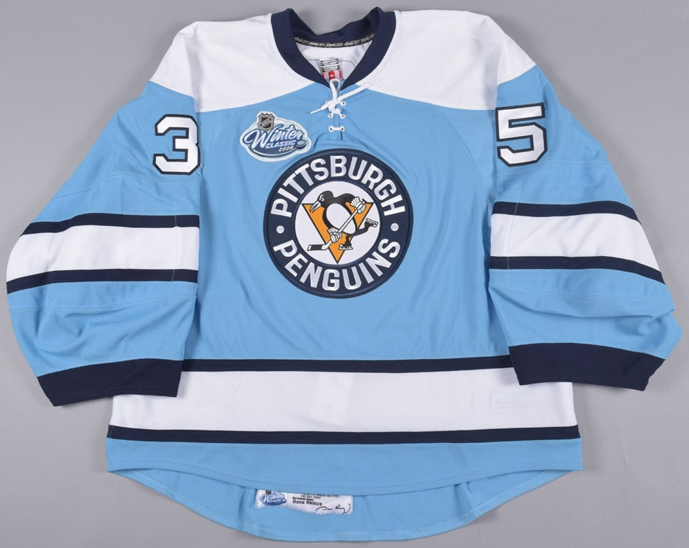 Pittsburgh Penguins Blue Hockey Jerseys - Blank 2008 Winter Classic