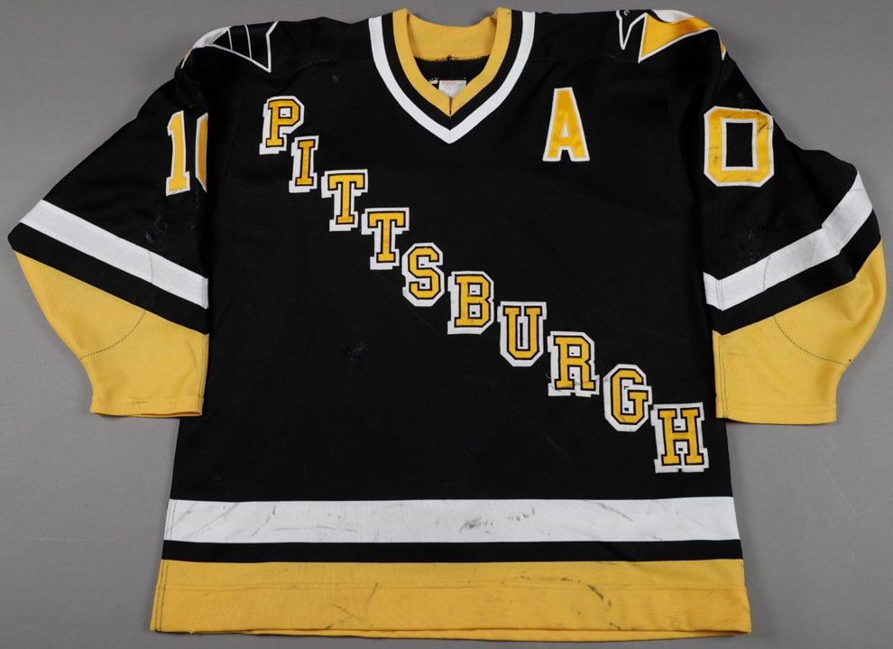 1993-94 Pittsburgh Penguins Road (Black) Set 1 Game Worn Jerseys 
