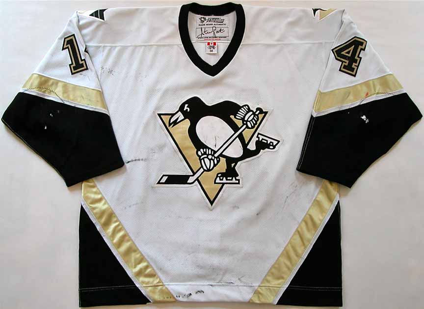 2002-03 Mario Lemieux Pittsburgh Penguins Game Worn Jersey - Photo Match -  Team Letter