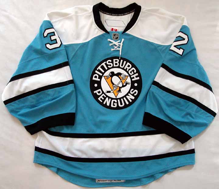 Wheeling Nailers ECHL game used worn alternate jersey MeiGray Avalanche  Penguins