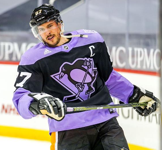Pittsburgh Penguins Greg McKegg Purple Fights Cancer Jersey