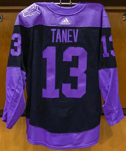 Pittsburgh Penguins - Tomorrow we support the NHL's Hockey Fights Cancer  initiative. Penguins players will wear special purple jerseys in warm-ups,  which will be later auctioned to benefit the Mario Lemieux Foundation