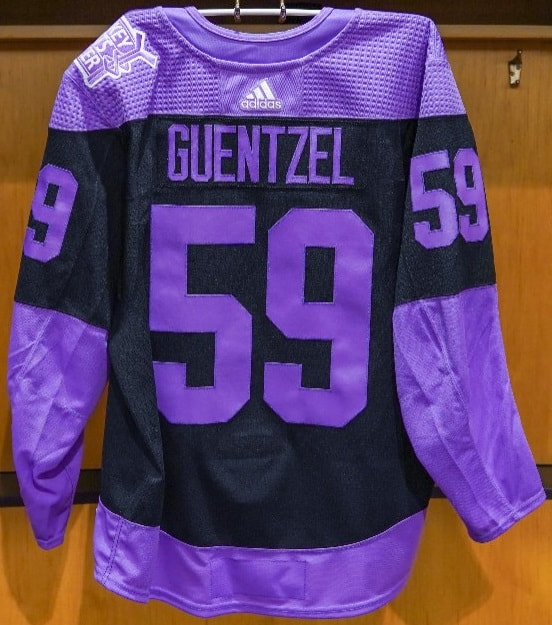 Men's Pittsburgh Penguins Brandon Tanev Adidas Authentic Fights Cancer  Practice Jersey - Purple