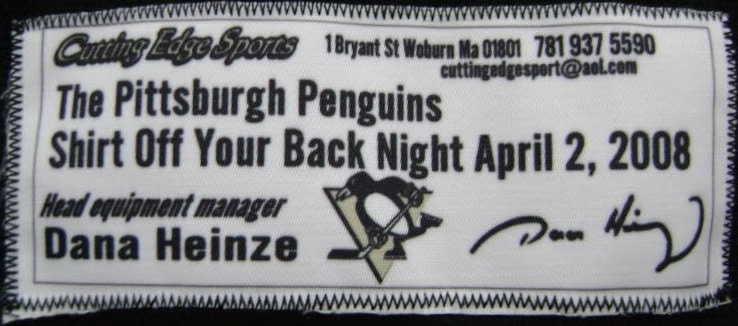 2006-07 Erik Christensen Game Worn Pittsburgh Penguins Jersey., Lot  #81639