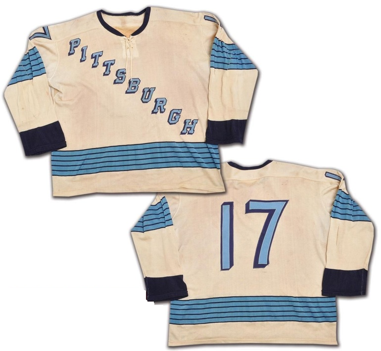 1967-68 Pittsburgh Penguins Home (Light Blue) Game Worn Jerseys 