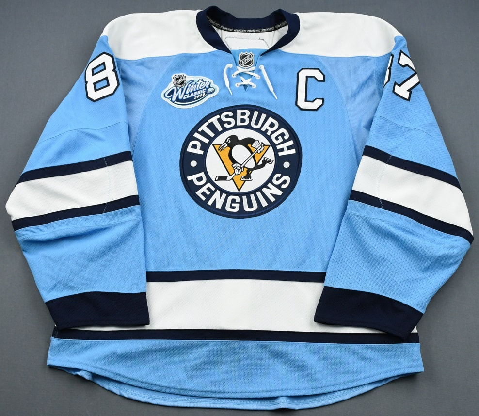 Pittsburgh Penguins Winter Classic Jersey Sidney Crosby Grail 