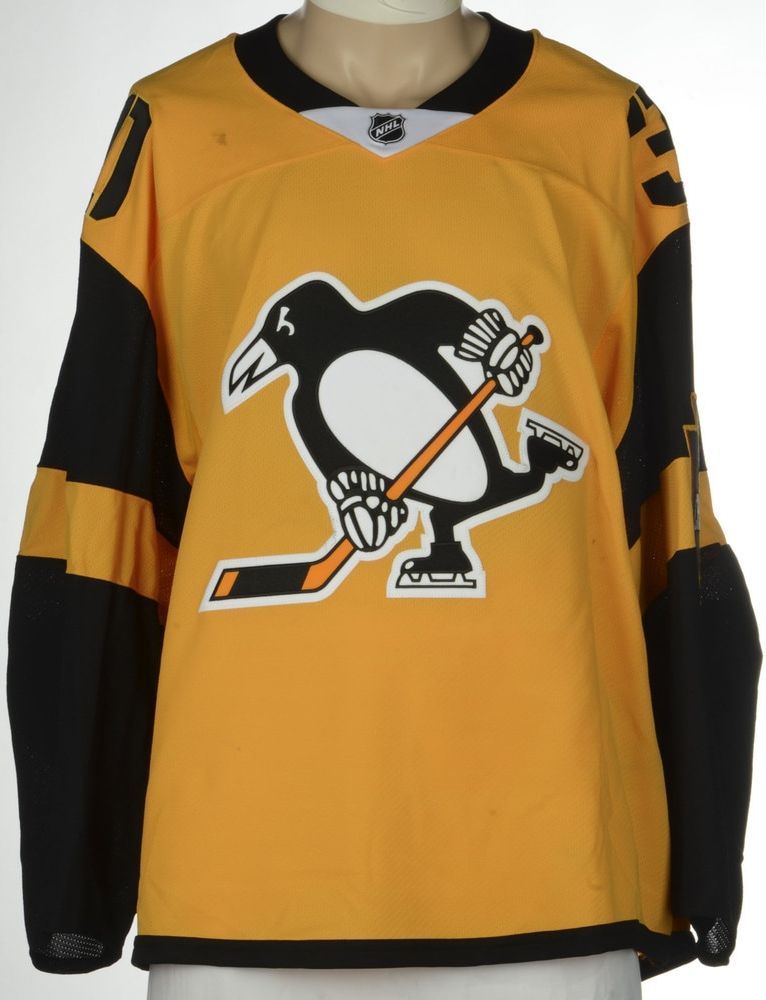 February 23, 2019 Pittsburgh Penguins Stadium Series First Period Game Worn  Jerseys 