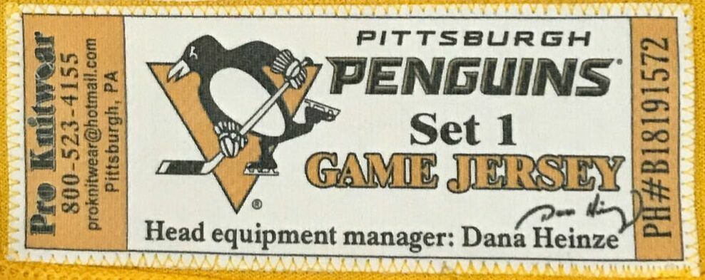 2018-19 Pittsburgh Penguins Road (White) Set 1 Jerseys 