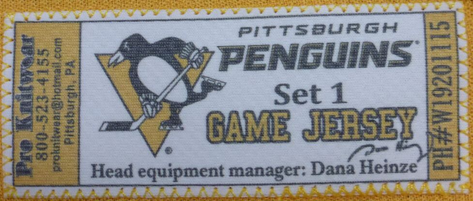 November 9, 2019 Pittsburgh Penguins Military Appreciation Pre-Game Warm-Up  Jersey Set 