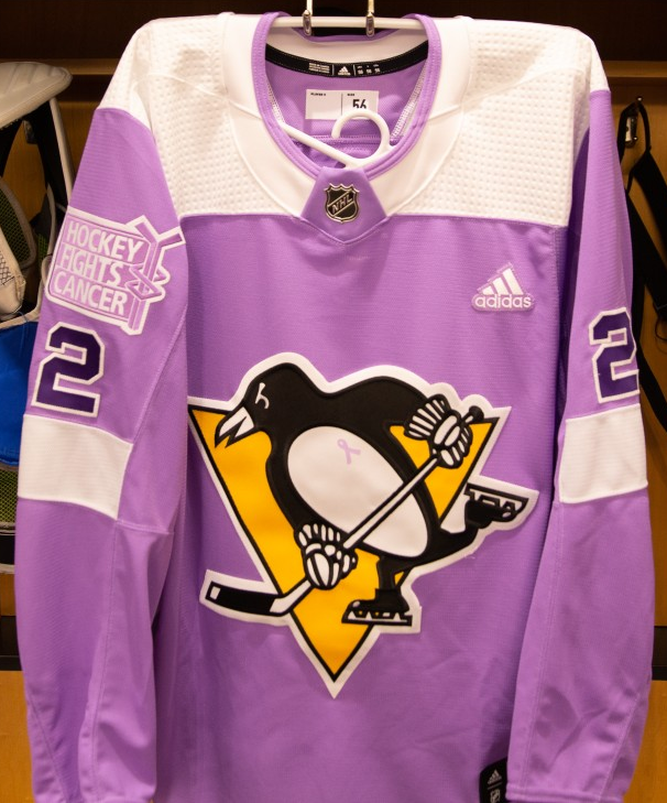 penguins pink jersey