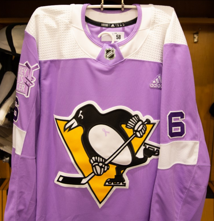 Matt Cullen Pittsburgh Penguins Jerseys For Warmth Game-Used