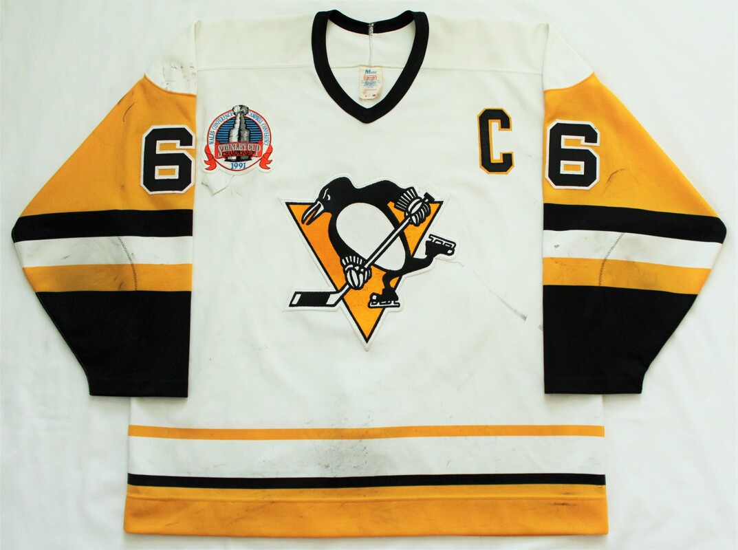 1991-92 Pittsburgh Penguins Home (White) Set 3 Game Worn Jerseys