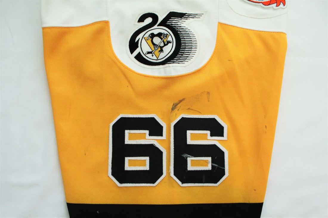 1992 Mario Lemieux Stanley Cup Throwback Authentic, Mitchell & Ness