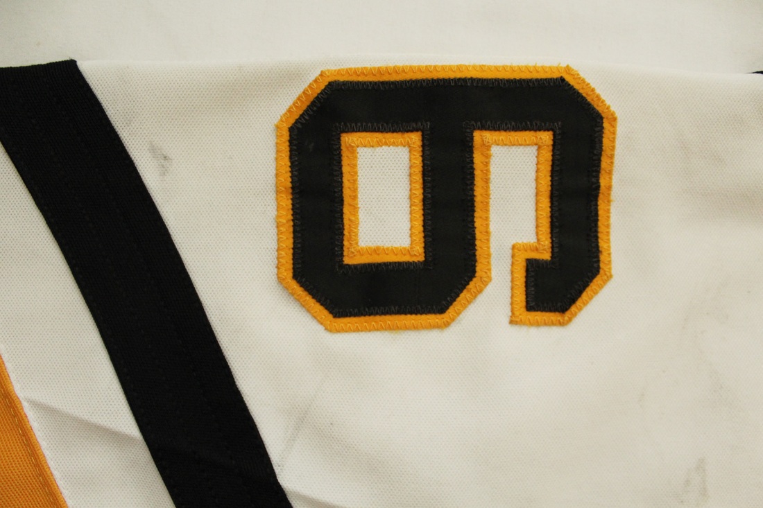 1992-93 Mario Lemieux Pittsburgh Penguins Game Worn Jersey - Photo Match