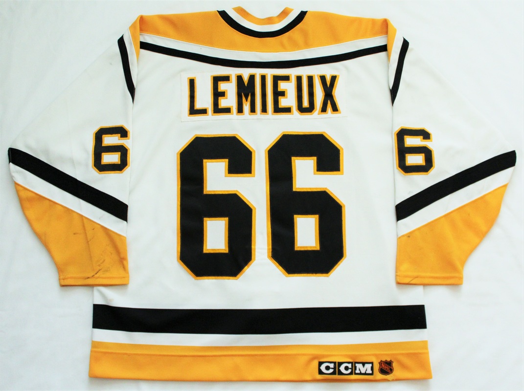 1992-93 Mario Lemieux Home Game Worn Jersey 