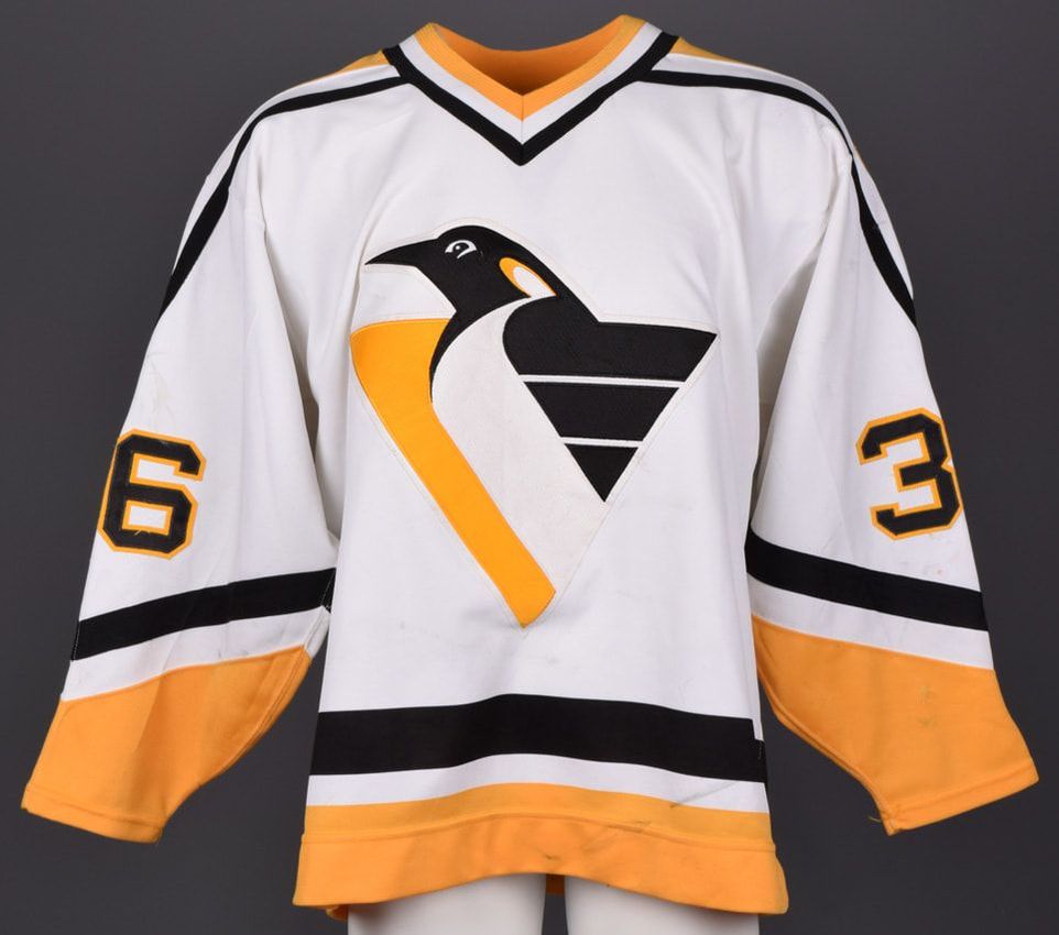 1990-91 Pittsburgh Penguins Home (White) Set 1 Game Worn Jerseys