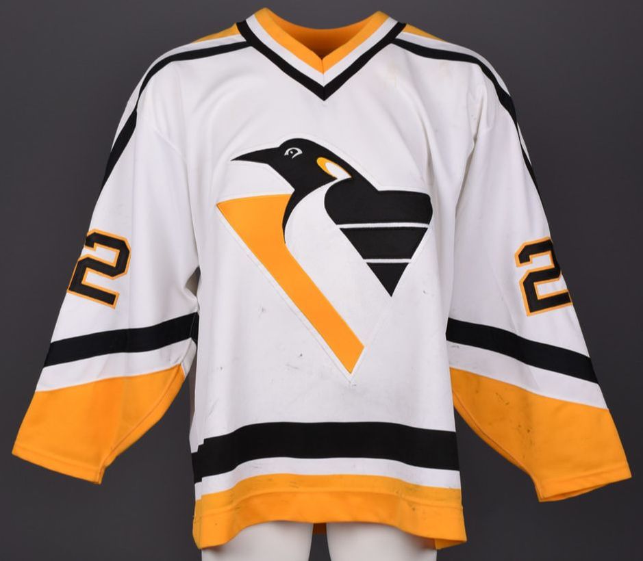 Pittsburgh Penguins Blank Game Issued White Jersey Reebok 58 DP12409